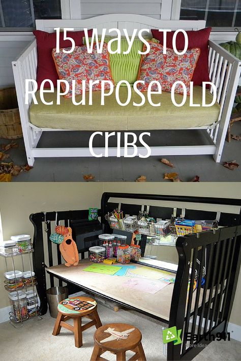 There are some really cute crib upcycling ideas in here. I don't have an extra crib at the moment but perhaps if I spot one at a garage sale I'll pick it up. I really like the kids craft station idea and the cozy lounge. Kids Craft Station, Repurpose Dining Room, Old Baby Cribs, Baby Crib Diy, Old Cribs, Diy Crib, Craft Station, Upcycling Ideas, Cozy Lounge