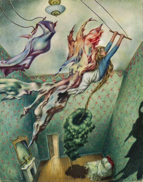 Avatar | Dorothea Tanning Dorothea Tanning, Chicago Art, Max Ernst, Surrealism Painting, Fantastic Art, Art Club, Art Movement, Surreal Art, Art Abstrait