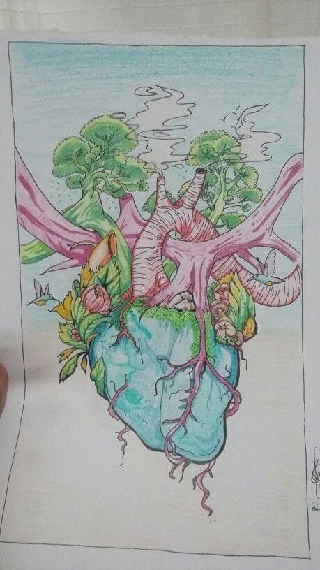 (1) WhatsApp Ecosystem Drawing Ideas, Save Earth Drawing Art, Mother Earth Drawing, Save Earth Drawing, Save Water Poster Drawing, Earth Day Drawing, Art Competition Ideas, Environment Sketch, Earth Drawings