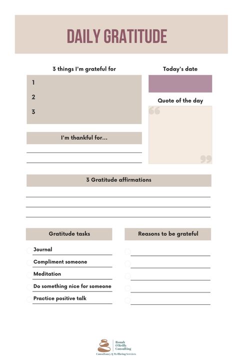 A daily gratitude worksheet Gratitude Worksheet For Adults, Gratitude Worksheet, Bujo 2025, Gratitude Diary, Compliment Someone, Gratitude Affirmations, Journaling Prompts, Writing Therapy, Get My Life Together