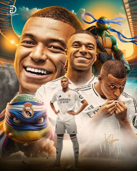 Mbappe Pp, Mbappe Real Madrid Wallpaper, Mbappe Poster, Kilian Mbappe, Mbappe Real Madrid, Real Madrid Video, Soccer Drawing, Sports Design Ideas, Gaming Poster