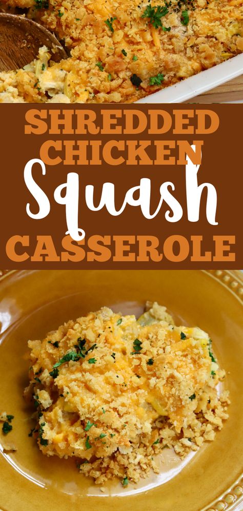 Shredded Squash Casserole, Yellow Squash With Chicken Recipes, Chicken And Yellow Squash Casserole, Summer Squash And Chicken Recipes, Yellow Squash And Rice Recipes, Squash And Zucchini Recipes Casserole With Chicken, Recipes With Frozen Squash, Overgrown Squash Recipe, Squash Casserole With Chicken