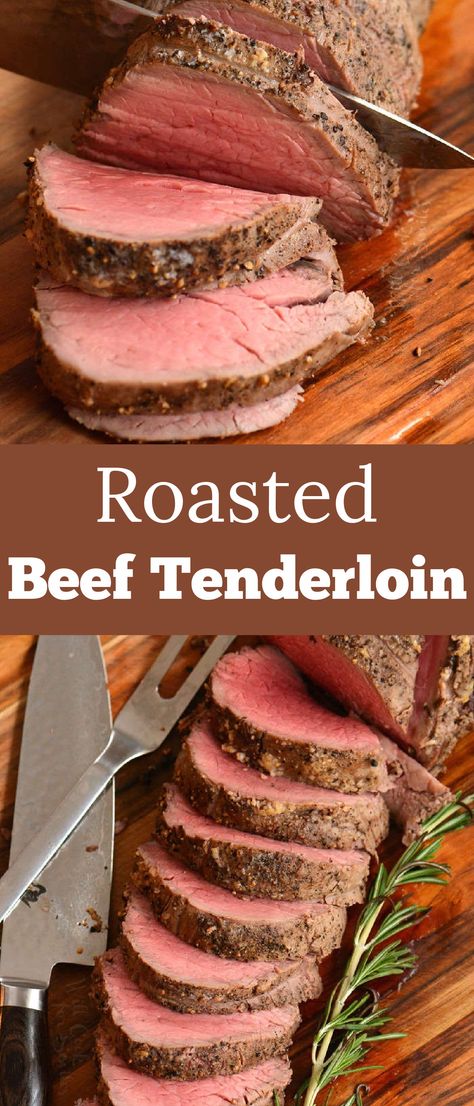 Beef Tenderloin Oven, Beef Tenderloin Roast Recipes, Roasted Beef Tenderloin, Filet Mignon Roast, Cooking Beef Tenderloin, Fall Yummies, Whole Beef Tenderloin, Pasti Fit, Beef Loin