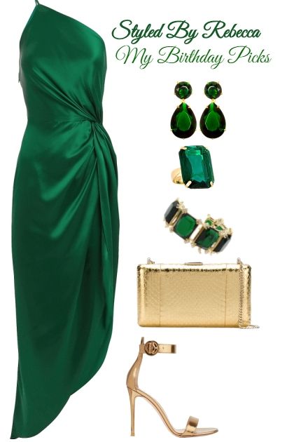 A Green Birthday - Fashion set Sukienki Maksi, Birthday Dress Women, Green Birthday, Women Dresses Classy, 가을 패션, Mode Inspiration, Birthday Dresses, Classy Dress, Night Outfits