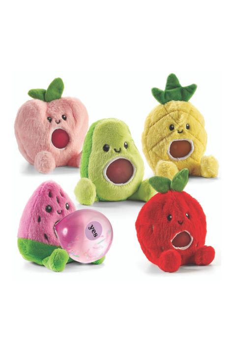 This Magic Fortune Friends Fruit Plush squishy water toy has all the answers. Ask it a question and squeeze to reveal your "Yes or No" answer. Fruit Edition. Plush Fidget squishy toy will give you hours of fun! Great fidget plush toy & a great birthday gift! Top ten best selling toy of the year! Fun squishy plush fidget ball that is great to make social media video posts! NON TOXIC but DO NOT EAT, This is a TOY. For ages 5+ WARNING! CHOKING HAZARD SMALL PARTS, NOT FOR CHILDREN 3 YEARS AND YOUNGE Cool Toys For Kids, Fidget Toys Aesthetic, Fidget Collection, Fidget Trading, Fidget Ball, Fidgets Toys, Girly Christmas Gifts, Figet Toys, Apple Watch Bands Fashion