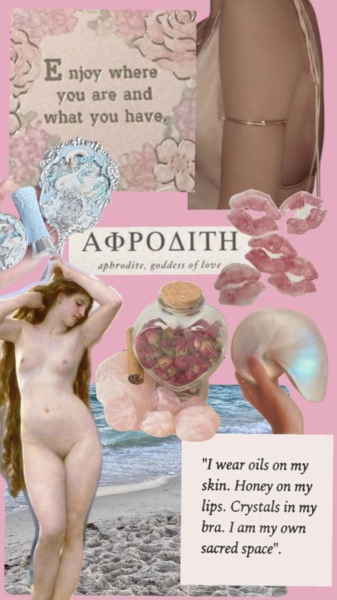 #aphrodite #pagan Aphrodite Self Love, Aphrodite Symbolism, Worshipping Aphrodite, How To Work With Aphrodite, Aphrodite Sigil, Aphrodite Witchcraft, Aphrodite Devotee, Aphrodite Body Type, Aphrodite Symbol