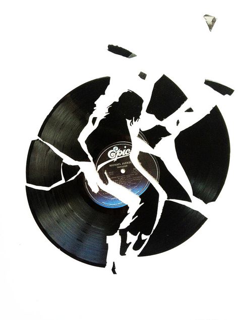 Art of Music : Thriller (Michael Jackson Vinyl record) Personality Collage, Michael Jackson Tattoo, Michael Jackson Vinyl, Art Of Music, People Falling, Wutang Clan, Michael Jackson Art, Michael Love, Arte 8 Bits