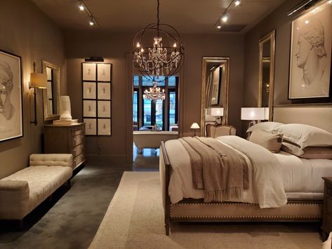 Restoration Hardware Bedroom, Luxury Room Design, Itgirl Aesthetic, Mansion Bedroom, Bedroom Pop Design, Interior Room Decoration, Luxury Mansions Interior, Buckhead Atlanta, Hotel Room Design