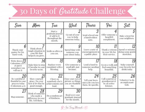 30 Days of Gratitude Challenge 2016 Gratitude Calendar, 30 Days Of Gratitude, November Challenge, Social Media Challenges, 30 Day Challenges, Journal Challenge, Gratitude Journal Prompts, Gratitude Challenge, Challenge Ideas