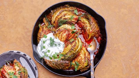 Caramelized Cabbage Recipe | Bon Appetit Caramelized Cabbage, Caramelized Shallots, Cooked Cabbage, Fresh Spices, Smitten Kitchen, Bad Food, Cabbage Recipes, Pork Ribs, Tomato Paste