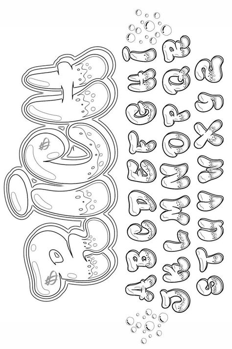 Old Style Lettering, Old English Graffiti, Cool Fonts Alphabet Graffiti, Alphabet Fonts Simple, Graffiti Step By Step, Alphabet Fonts Free Printable, Different Fonts Styles Alphabet, Alphabet Fonts Graffiti, Graphitti Letters Fonts