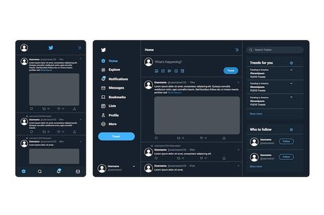 Twitter interface concept | Free Vector #Freepik #freevector #twitter-post #twitter-interface #twitter-template #twitter Learning Website Design, Twitter Template, Browser Icon, Video Downloader App, Crystal Makeup, Twitter App, About Twitter, Twitter Video, Creating A Newsletter