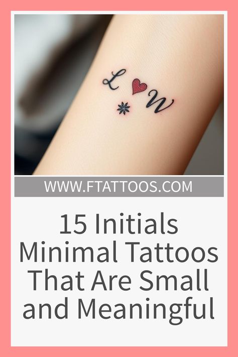 Get inspired by 15 small and meaningful initials tattoos that capture deep connections—discover the perfect design waiting for you! Chic Tattoo, Color Symbolism, Minimal Tattoos, Unique Symbols, Initial Tattoo, Tattoo Aftercare, Cursive Letters, Nature Drawing, Nature Inspired Design