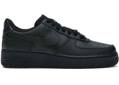 NIB Nike Air Force 1 '07 Low Triple Black DD8959-001 Women's 10.5, Men's 9 | eBay Black Shoes Sneakers Women, Black Shoes For School, Gabe Core, Black Forces, Nike Black Shoes, All Black Nike Shoes, Women Air Force 1, Black Af1, Nike Air Force Black