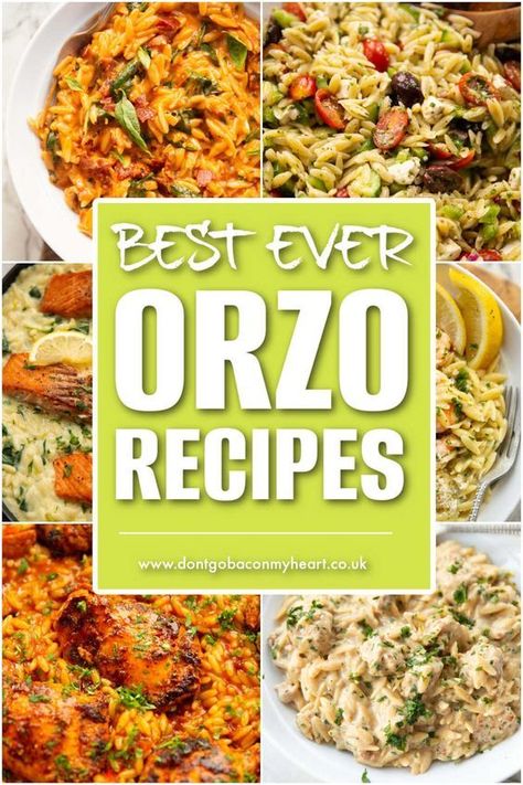 If you’ve been following me for a while, you know I don’t shy away from my excessive use of orzo. As such, I thought it was time to round up my very best orzo recipes all in one place. And yes, this will be updated regularly 🤣 Bertolli Recipes, Orzo Recipes Healthy, Orzo Recipes Side, Orzo Dinner Recipes, Orzo Pasta Salad Recipe, Orzo Pasta Recipes, Orzo Dishes, Chris Collins, Orzo Salad Recipes