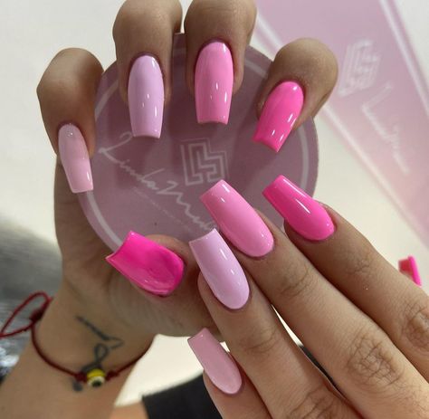 Bright Color Vacation Nails, Pink Barbie Nails, Future Nails, Barbie Pink Nails, Birthday Barbie, Barbie Nails, Wow Nails, Work Nails, Pink Barbie