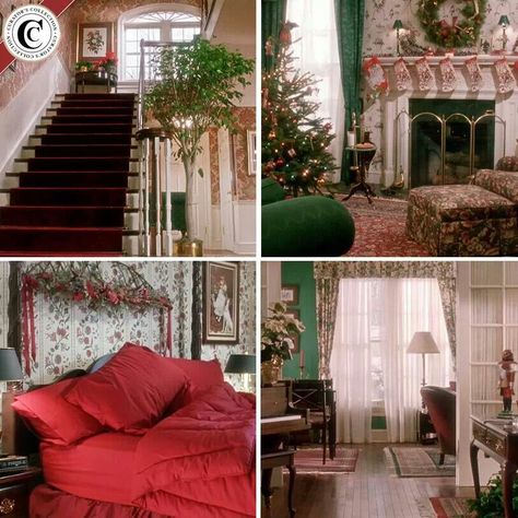 Home Alone House Layout, Home Alone Movie Astethic, Home Alone House Interior, Louisiana Cottage, Home Alone House, Kevin Home Alone, House Christmas Decorations, Movie Bedroom, Movie Houses