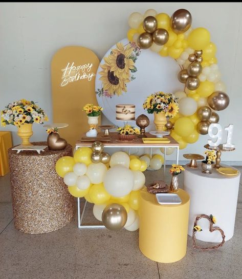 Sunflower Birthday, 25 Birthday, Sunflower Theme, Sunflower Party, 25th Birthday, Birthday Parties, Sunflower, Lily, Birthday Party