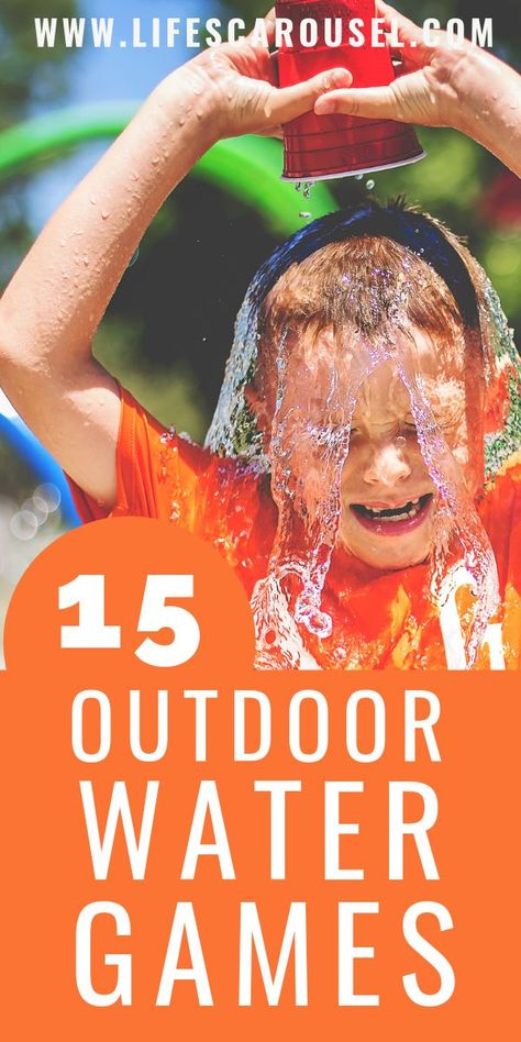 Pool Games For Kids, Backyard Water Games, Fun Water Games, Outdoor Water Games, Summer Outdoor Games, Field Day Games, Outdoor Water Activities, Outside Games, Water Games For Kids