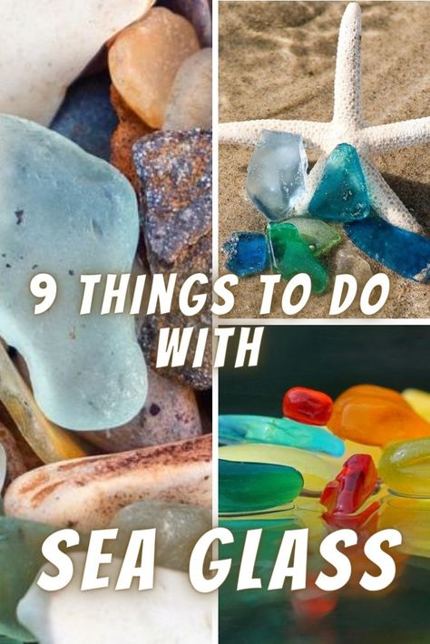 Art Ideas With Sea Shells, Sea Glass Storage Ideas, Making Sea Glass Diy, Displaying Sea Glass Ideas, Beach Glass Suncatcher, River Glass Ideas, Diy Glass Jewelry, Beach Glass Projects Ideas, Seaglass Projects Diy