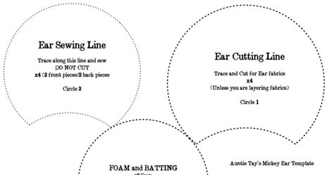 PRINTABLE PATTERN TEMPLATE for Mickey Ears Template, Ear Template, Diy Mickey Mouse Ears, Micky Ears, Diy Disney Ears, Diy Mickey Ears, Disney Mouse Ears, Disney Mickey Ears, Mickey Balloons