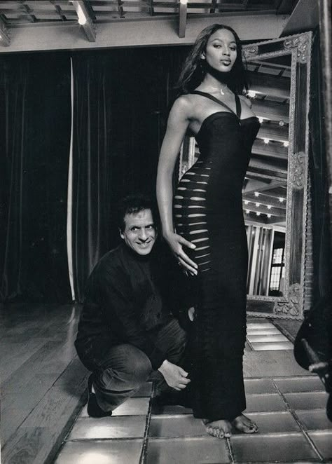 Jean Paul Goude, Alaia Dress, Madeleine Vionnet, Azzedine Alaïa, Herve Leger Dress, Azzedine Alaia, 90s Supermodels, 90s Models, Guy Laroche