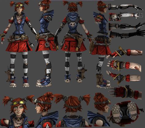 Gaige reference by ninjagal6 on deviantART Borderlands 2 Maya, Gaige Borderlands, Cell Shading, Dystopia Rising, Borderlands Cosplay, Borderlands Series, Borderlands Art, Game Life, Snipping Tool