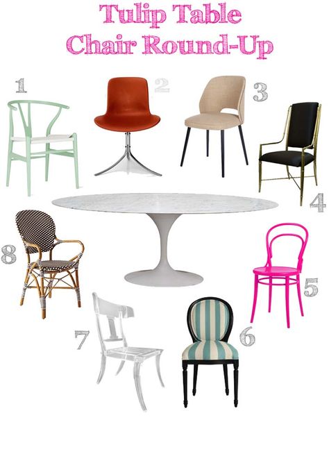 Tulip Table Chair Ideas, Oval Tulip Dining Table And Chairs, Round Tulip Table Dining Room, Knoll Dining Table, White Tulip Table And Chairs, Chairs For Tulip Table, White Tulip Table Dining Room, Tulip Dining Table And Chairs, Tulip Dining Table Decor