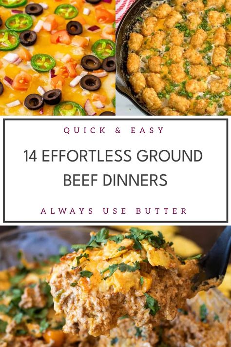 Looking for delicious and easy ground beef recipes for dinner? Look no further! Explore a variety of mouthwatering ground beef meals that are perfect for busy weeknights or weekend gatherings. From classic favorites like tacos and meatloaf to creative spins on burgers and pasta dishes, these ground beef dinner ideas will surely satisfy your cravings. Whether you're in the mood for something hearty, comforting, or quick to prepare, there's a perfect recipe waiting for you to try. Ground Beef Recipes For Dinner Easy Fast, Fast Ground Beef Recipes, Cozy Dinner Ideas, Ground Beef And Rice Recipes, Ground Beef Meals, Ground Beef Dinner Ideas, Beef Dinner Ideas, Easy Main Course Recipes, Quick Ground Beef Recipes