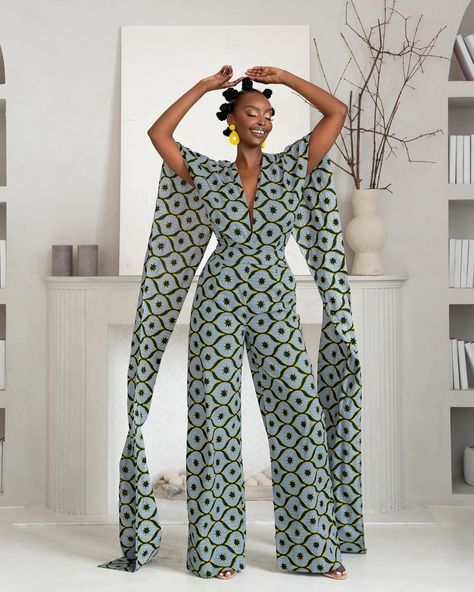 The Best Ankara Style Trends For The Month Aussie Photoshoot, Infinity Jumpsuit, Women Right, Trendy Ankara Styles, Trendy Jumpsuit, Hot Jumpsuits, African Print Dress Designs, African Inspired Clothing, Ankara Dresses