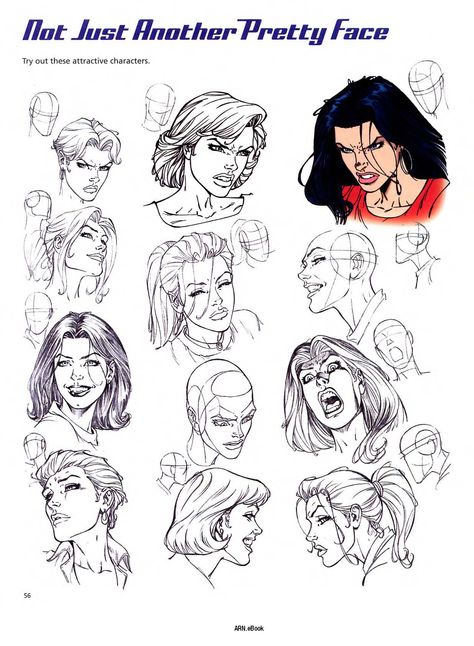 Christopher Hart Comic Face Reference, How To Draw Comic Book Style, Christopher Hart, Draw Comic, Comic Face, Comic Book Drawing, Comic Tutorial, Comic Book Art Style, Comic Book Style