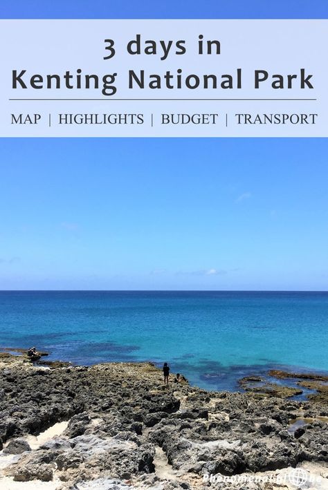 Spend 3 perfect days in beautiful green Kenting National Park, in the South of Taiwan. Rent a scooter & follow this Kenting National Park 3 day itinerary! Includes a map with all the highlights, advice about accommodation and transport information (how to get from Kaohsiung to Kenting National Park). #Taiwan #KentingNationalPark Kenting Taiwan, Kenting, Perfect Days, Globe Travel, National Parks Map, Taiwan Travel, Travel Globe, Travel Destinations Asia, Kaohsiung