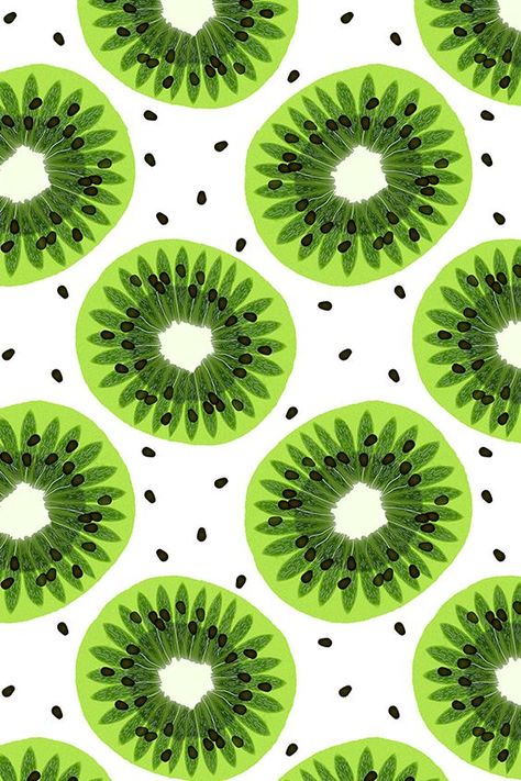 Awesome Fabric Pattern | Fabric. Colour Trends. Patterns. | More inspiration at http://brabbu.com/moodboards/?utm_source=pinterest&utm_medium=ambience&utm_content=dmartins&utm_campaign=Pinterest_Inspirations Kiwi Design, Fruit Wallpaper, Fruit Illustration, Fruit Design, Fruit Pattern, Summer Wallpaper, Cute Backgrounds, Summer Fruit, Surface Pattern Design