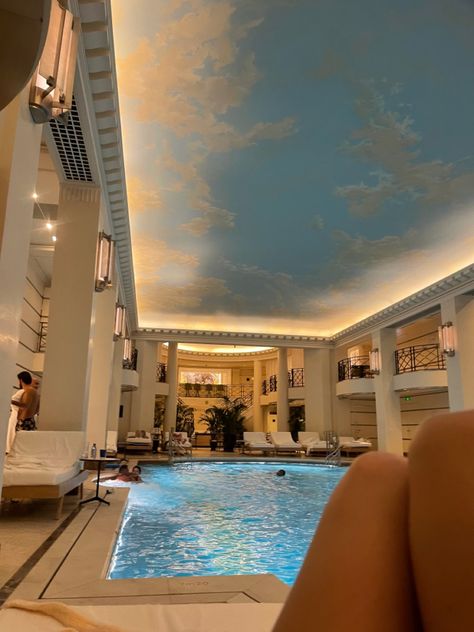 Mansion Pool Aesthetic, Inside Pool Aesthetic, Rich Pool Aesthetic, Ritz Carlton Aesthetic, The Ritz Aesthetic, Ritz Paris Aesthetic, Ritz Aesthetic, Paris Hotel Aesthetic, Hotel Pool Aesthetic