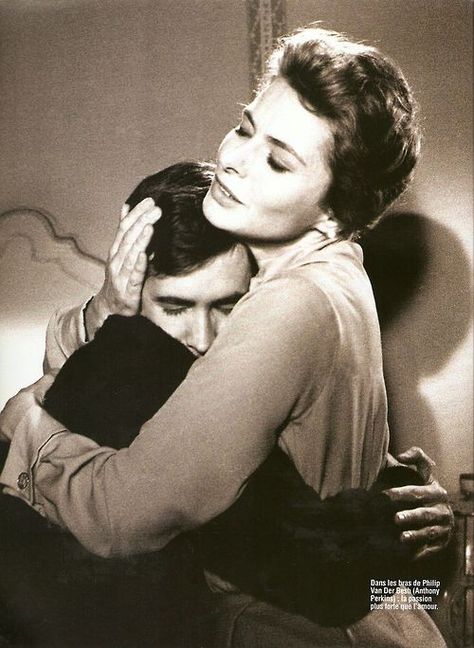 Anthony Perkins & Ingrid Bergman Anthony Perkins, Couple Poses Reference, Vintage Couples, Ingrid Bergman, Human Reference, Body Reference Poses, Human Poses Reference, Poses References, Human Poses