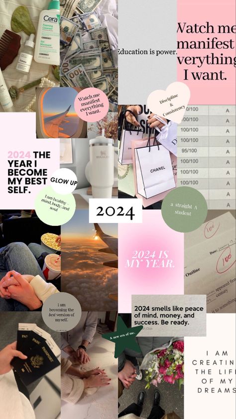 new year, new me, new motivation ✨ 2024 Vision Board, Affirmation Board, Vision Board Images, New Year New Me, Vision Board Inspiration, Board Inspiration, New Me, 2024 Vision, Affirmations