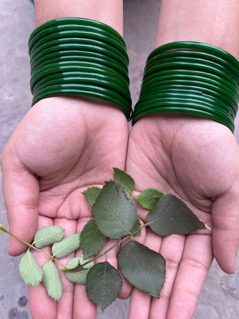 These are beautiful green glass bangles could be paired with other glossy bangles and dresses for more vibrant nature inspired look Green Glass Bangles, Desi Jewellery, Glass Bangles, Learn Embroidery, Printed Cushion Covers, Embroidered Cushions, Amritsar, Printed Cushions, Silk Embroidery