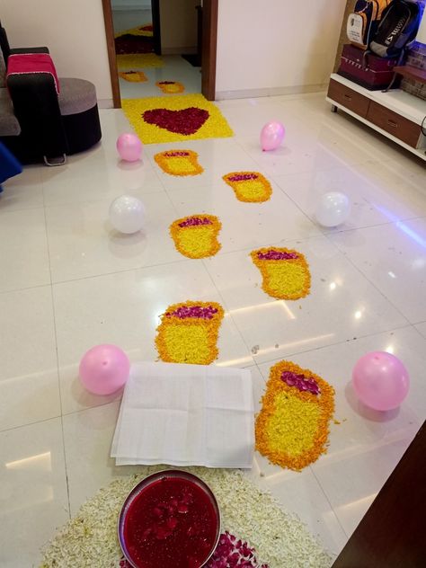 we provide decoration services in pune!  #babywelcome #entry #welcome #decoration #welcome #balloons  #flowers #wedding Flower Decoration For Baby Welcome, Baby Entry At Home Decoration, Flower Decoration For Welcome, Decoration For Welcome Baby, Welcome Baby Decoration Ideas At Home With Flowers, Baby Welcome Decoration Home Indian, Baby Boy Welcome Decoration At Home, Baby Girl Welcome Decoration, Newborn Baby Welcome Decoration