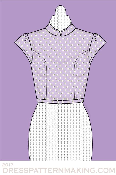 Cap Sleeves - Dress Patternmaking Cap Sleeves Pattern, Pattern For Dress, Mehendi Outfit, Wrap Dress Pattern, Knit Dress Pattern, Shift Dress Pattern, Dresses By Pattern, Cap Sleeve Shirt, White Shift Dresses