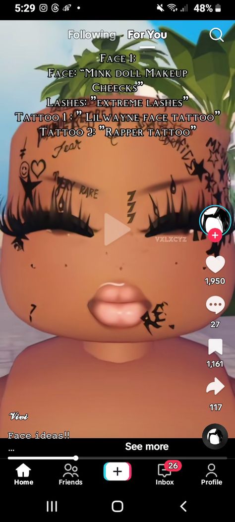 Berry Avenue Face Codes Brown Skin, Berry Avenue Tattoo Code, Baddie Face Codes For Berry Ave, Berry Ave Face Codes, Roblox Baddie Outfits Codes, Berry Avenue Codes Face, Baddie Codes, Black Hair Id Roblox, Outfit Ideas Emo