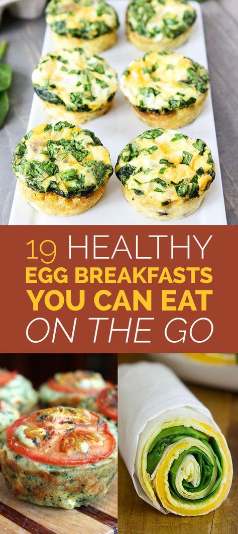 Protein is important, but convenience is king. Egg Breakfasts, Easy Egg Breakfast, Healthy Egg Breakfast, Breakfast And Brunch, Makanan Diet, Easy Eggs, God Mat, Breakfast On The Go, Breakfast Time