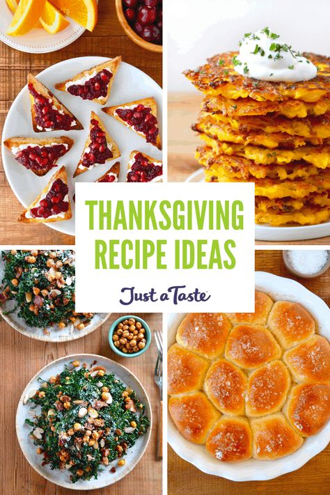 Take the stress out of your Thanksgiving feast with tried-and-tested recipes for any size crowd. Untraditional Thanksgiving Dinner, Untraditional Thanksgiving, Thanksgiving Recipe Ideas, Thanksgiving Food Ideas, Thanksgiving Dinner Ideas, Fluffy Dinner Rolls, Make Ahead Appetizers, Thanksgiving Dinner Menu, Just A Taste