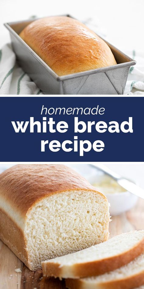 Made from scratch, this Homemade White Bread Recipe is perfect for sandwiches, toast, or simply with butter and jam. You won’t believe just how easy it is! #bread #recipe #homemadebread #whitebread Beginners Bread Recipe, Best Homemade Bread Recipe, Homemade White Bread, White Bread Recipe, Homemade Bread Recipes Easy, Homemade Bread Easy, Bread Easy, Loaf Recipes, Delicious Sandwiches