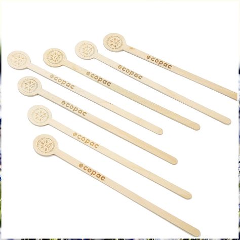 Wooden Coffee Stirrer Sticks Disposable Environmentally Friendly Biodegradable Cafe Grade Beverage Stir Sticks for 7 InchCoff Coffee Stirrers, Coffee Bars In Kitchen, Home Coffee Bar, Best Blenders, Espresso Drinks, Drink Stirrers, Swizzle Sticks, Stir Sticks, Coffee Milk