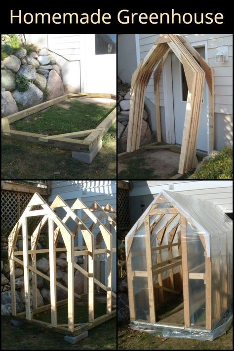 Serre Diy, Homemade Greenhouse, Diy Greenhouse Plans, Build A Greenhouse, Backyard Greenhouse, Greenhouse Plans, Diy Greenhouse, Garden Greenhouse, Greenhouse Gardening