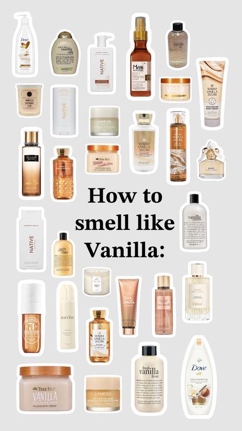 To Smell Like Vanilla, Smell Like Vanilla, Strawberry Perfume, Coconut Body Wash, Vanilla Smell, Shower Skin Care, Affordable Skin Care, Perfume Scents, Bath And Body Care