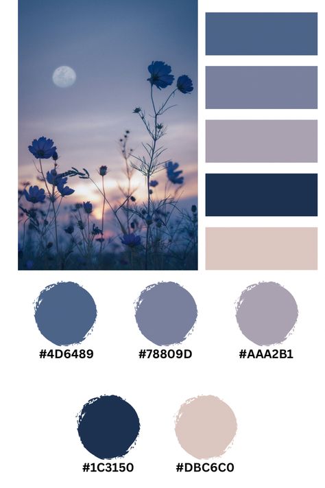 Color Palette Aesthetic Hex Code, Galaxy Color Palette Hex Codes, Dusty Blue Hex Code, Cottage Core Color Palette Hex Codes, Navy Hex Code, Canva Color Combination Codes, Purple Blue White Color Palette, Canva Hex Colors, Artful Agenda Hex Codes