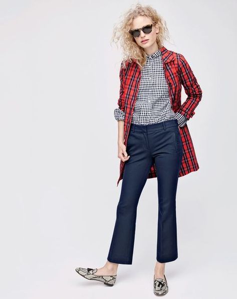 J Crew Looks, J Crew Fall, Jcrew Fall, Plaid Trench Coat, 2016 Style, Fall Style Guide, J Crew Style, Jcrew Women, Vestido Casual