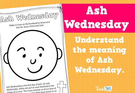 Ash Wednesday Meaning, Homeschool Preschool Schedule, Catholic Lent, First Grade Lessons, Preschool Schedule, Bible Story Crafts, Preschool Bible, Nursery Activities, Worksheets For Kindergarten