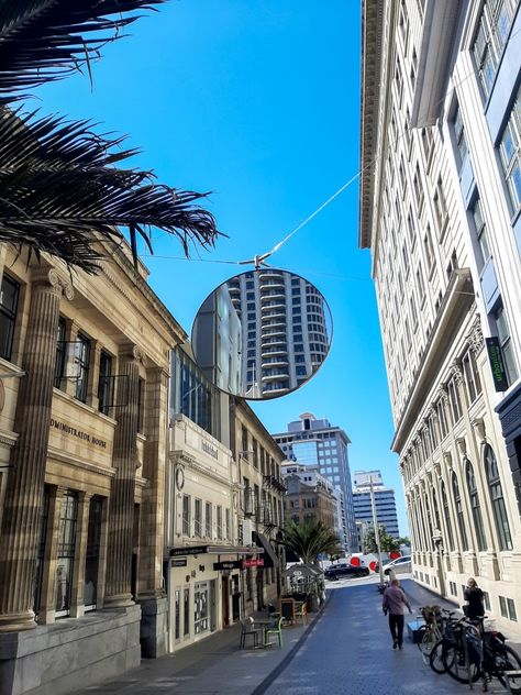 Street. Auckland. Mirror. Blue. Wallpaper. New Zealand Aesthetic Wallpaper, New Zealand Aesthetic City, Auckland New Zealand Aesthetic, Auckland Aesthetic, Auckland Photography, New Zealand Aesthetic, Travel Photography Aesthetic, New Zealand Trip, Mirror Wallpaper